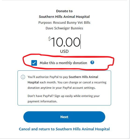 Vet Donation Revised Vet Donation Revised
